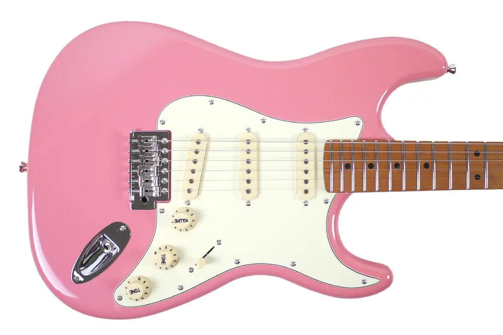 Express Delivery Jet JS-300 BGD Burgundy Pink Electric Guitar - Terry Carter Music Store