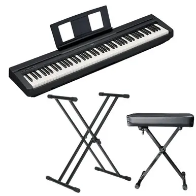 Weekend Sale Yamaha P-45B Digital Piano Holiday Bundle