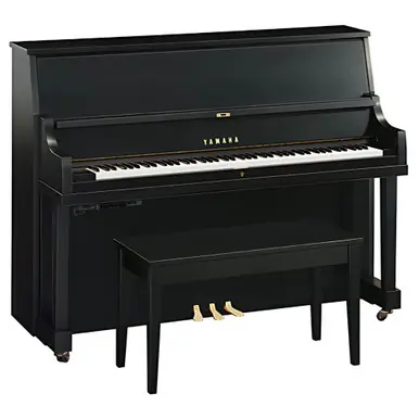 Price Drop Yamaha P22D Upright SC3 Silent Piano - Satin Ebony - Heid Music