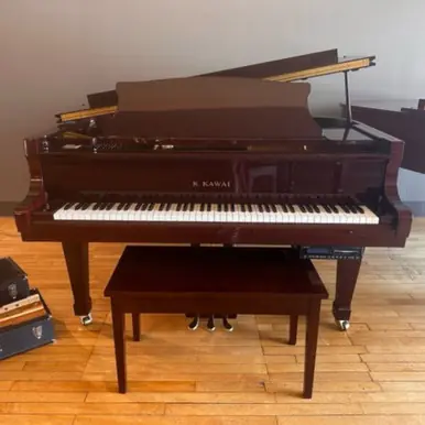Latest Used Kawai RX2 Grand Piano - Polished Mahogany
