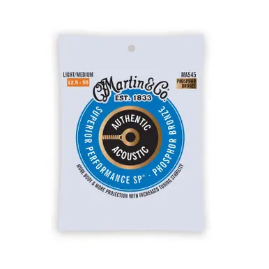 Martin MA545 SP Phosphor Bronze Light/Medium Acoustic Guitar Strings .012-.055 - Heid Music Hot Picks