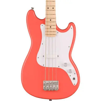 Heid Music | Squier Sonic Bronco Bass Guitar - Tahitian Coral Latest