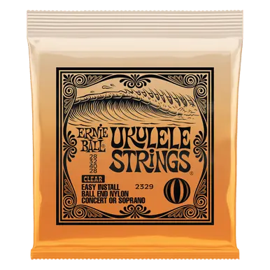Shop Now Heid Music | Ernie Ball Concert/Soprano Nylon Ball End Ukulele Strings - Clear