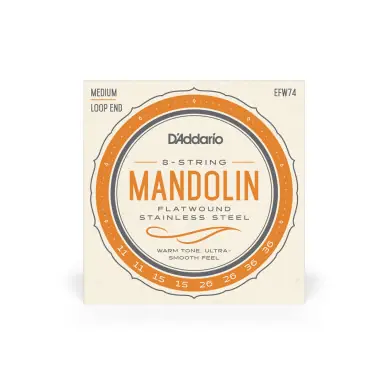 Heid Music | D'Addario Mandolin Flatwound Strings EFW74 Worldwide Shipping