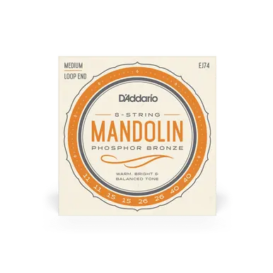 Fan Favorite Heid Music | D'Addario EJ74 Medium Loop End Phosphor Bronze Mandolin Strings .011-.040