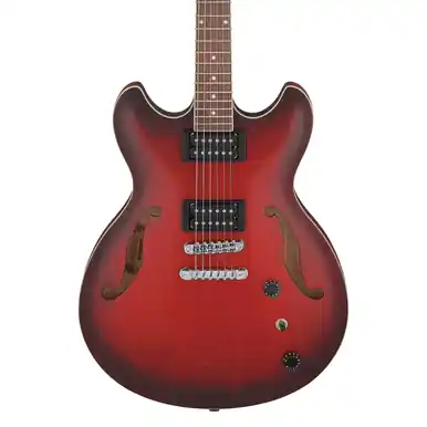 Free Returns Heid Music | Ibanez Artcore AS53SRF Electric Guitar - Sunburst Red Flat
