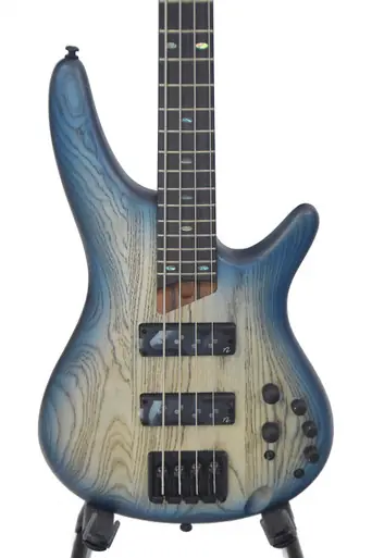 Heid Music | Ibanez SR600E Bass Guitar - Cosmic Blue Starburst Flat Free Delivery