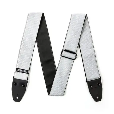 Heid Music | Dunlop Jacquard Cube Hatch Light Grey Guitar Strap Factory Price