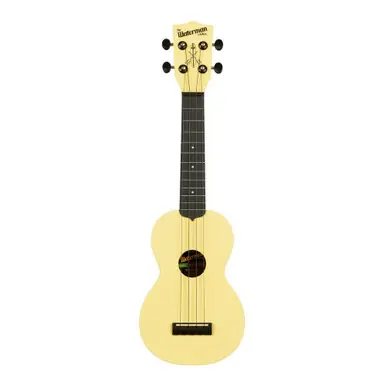 Cheap Kala Waterman Soprano Ukulele - Starlight Yellow Glow-in-the-Dark - Heid Music