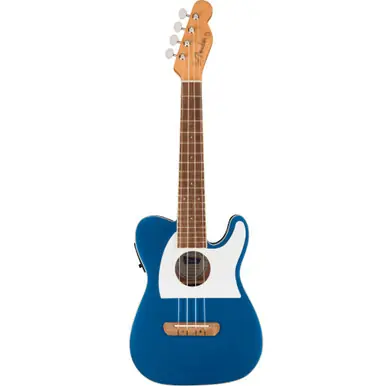 Fender Fullerton Tele Concert Ukulele - Lake Placid Blue - Heid Music Original