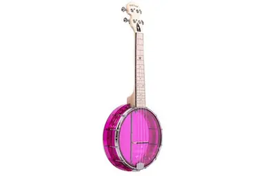 Clearance Heid Music | Gold Tone Little Gem Banjolele - Amethyst