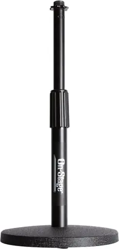 Heid Music | On Stage Desktop Adjustable Height Black Mic Stand Must Have