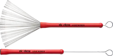 Heid Music | Vic Firth Live Wires Wire Beaded Tip Retractable Brushes Special Offer