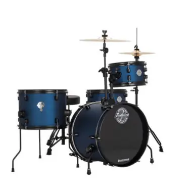 Order Now Heid Music | Ludwig Questlove Pocket Kit All-In-One Drum Set - Blue Stardust