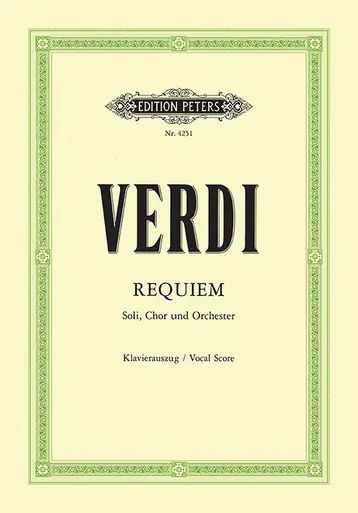 Last Chance Heid Music | Verdi: Requiem - Vocal Score