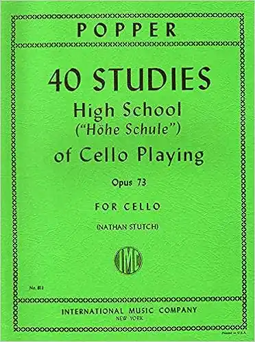 Latest 40 Studies High School of Cello Playing Op. 73