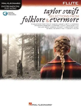 Heid Music | Taylor Swift – Selections from Folklore & Evermore Flute Play-Along Book with Online Audio One Day Deal