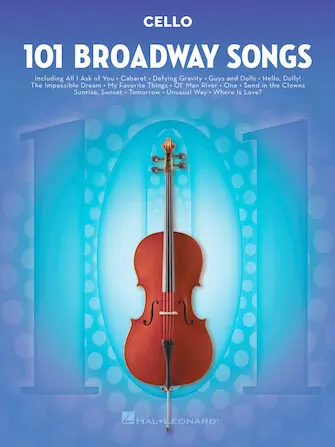 101 Broadway Songs - Cello - Heid Music Fresh Stock