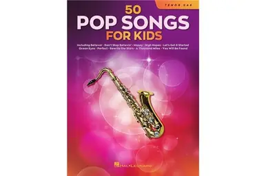 Free Shipping Heid Music | 50 Pop Songs for Kids - Tenor Sax