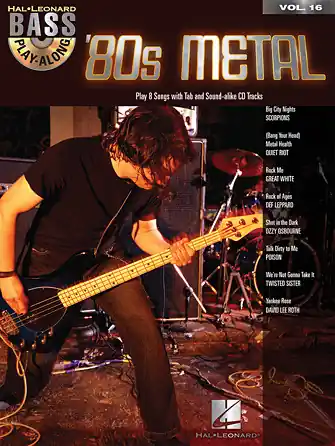 Heid Music | 80s Metal Bass Play Along Vol 16 w/CD, HL Viral