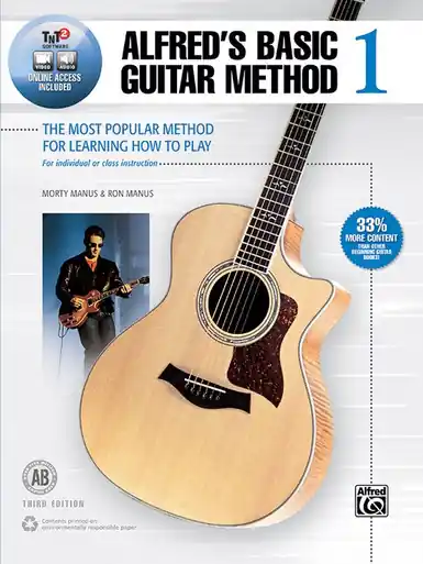 Alfred's Basic Guitar Method 1 (Third Edition) Online Video / Audio - Heid Music While Supplies Last