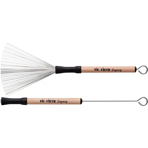 LB Legacy Wood Handle Retractable Brushes : Vic Firth Hassle-Free Returns