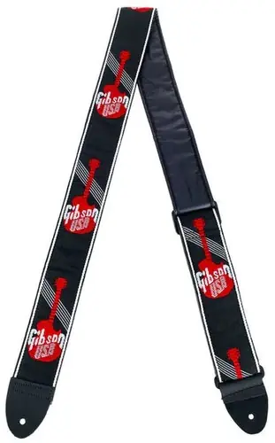 ASGG-600 The USA Woven Logo Guitar Strap : Gibson Price Drop