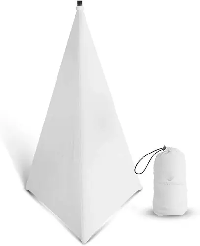 EQZG9 Speaker Stand Drape Pair Fabric Tripod Scrim Crafted
