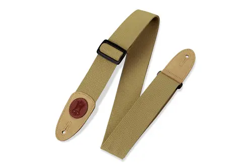 MSSC8-TAN 2? Signature Tan Cotton Guitar Strap : Levy Modern