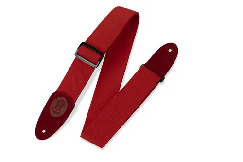 Best Choice MSSC8-RED 2? Signature Red Cotton Guitar Strap : Levy's