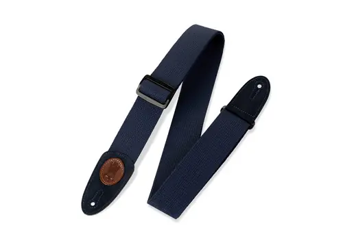 MSSC8-NAV 2? Signature Navy Cotton Guitar Strap : Levy's Direct From Manufacturer