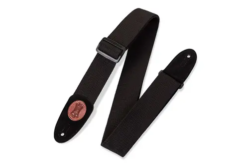 MSSC8-BLK 2? Signature Black Cotton Guitar Strap : Levy's Order Now
