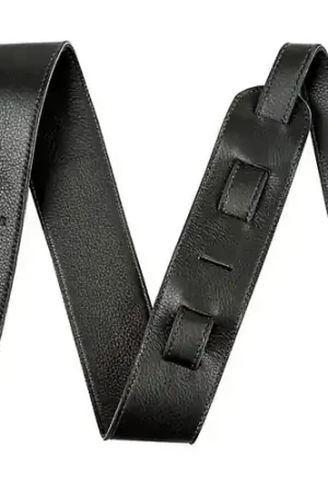 099-0622-006 Artisan Leather Guitar Strap Black 2.5 in : Fender Sale