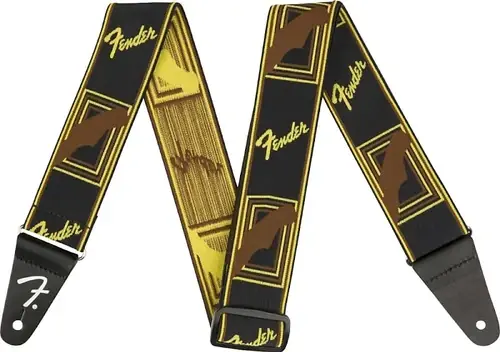 Must Have 099-0686-006 Weighless 2" Monogrammed Strap Black : Fender