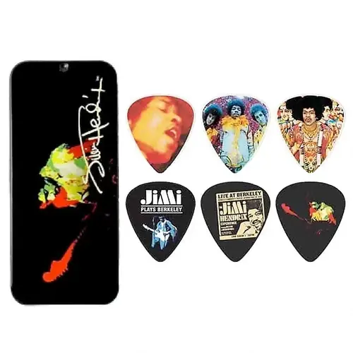 JHPT04H Jimi Hendrix Band of Gypsies Signature Heavy Guitar Pick Tin : Dunlop Hot Deal