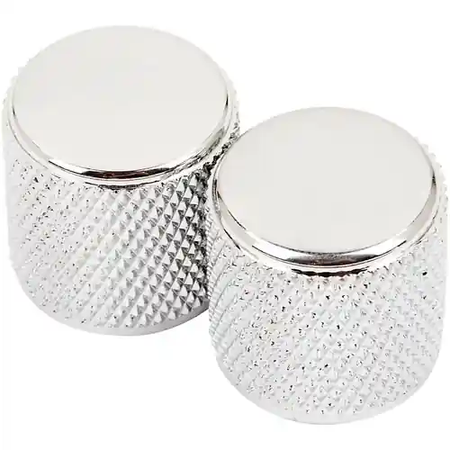 Money Back Guarantee 099-1366-000 Tele and P Bass Chrome Knobs : Fender