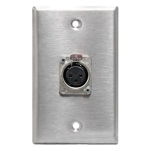 SP1-F Gang Wall Plate Female XLR : Rapco Top Rated