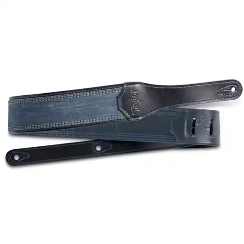 Authentic 4300-25 Blue Denim 2" Guitar Strap - Navy Edge : Taylor