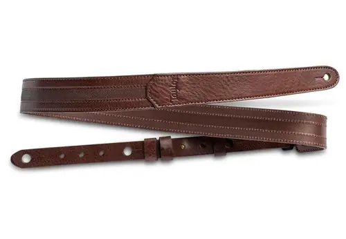 4205-15 Leather 1.5-inch Guitar Strap - Chocolate Brown w/ Engraving : Taylor Modern