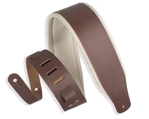 Leather Strap 3" w/Foam - Brown Cream M26PD-BRN_CRM : Levy's Fan Favorite
