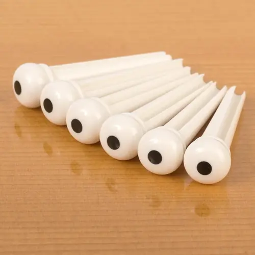 White Bridge Pin With Dot : MISC Cheap
