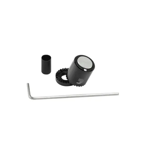 PW-LNPS-01B LokNob Small Black and Silver Metal Knob : D'addario Free Shipping