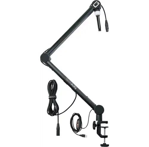 Next Day Delivery GFWMICBCBM4000 Professional Broadcast Boom Mic Stand With LED Light : Gator