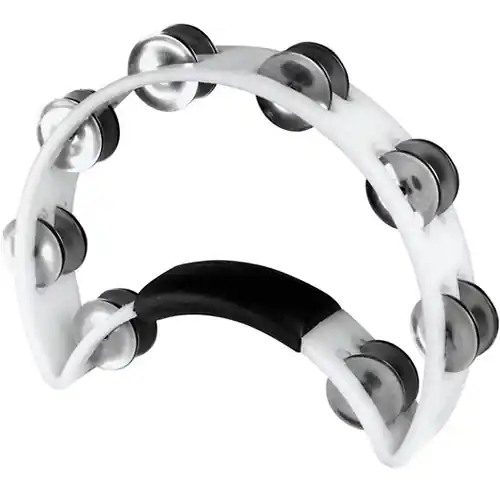 RT1020 Ergonomic Tambourine- White : Rhythm Tech Low Price