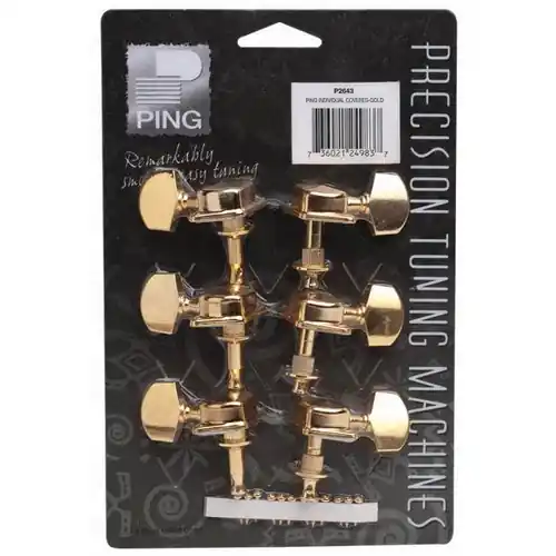 Express Delivery P2643 3x3 Geared Tuning Machines - Gold : Ping