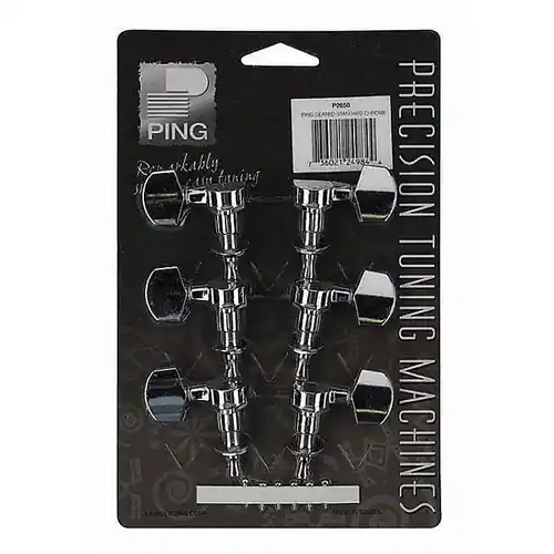 Viral P2650 3x3 Geared Tuning Machines - Chrome : Ping