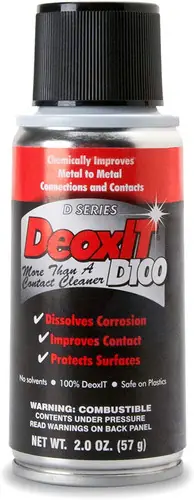 D100S-2 DeoxIT 100% Spray Contact Cleaner 2 oz. : Hosa Certified