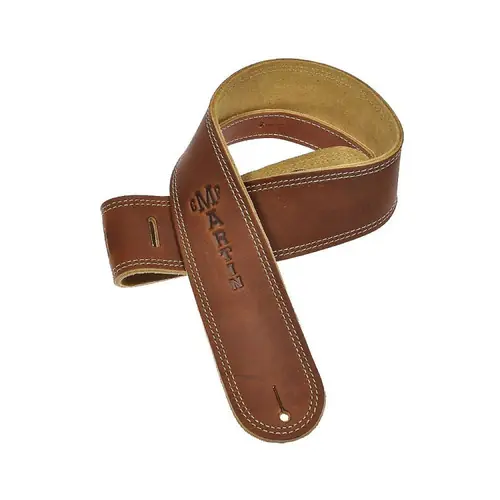 Last Chance 18A0012 Ball Glove Leather Guitar Strap - Brown : Martin
