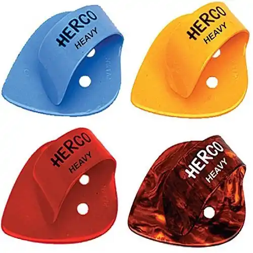 New Arrival Flat Thumbpicks, Heavy HE113 : Herco