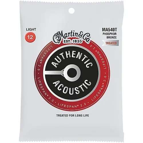 MA540T Lifespan 2.0 Phosphor Bronze Light Authentic Strings : Martin Viral